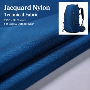 Kain Nilon Lapis PU Jacquard <span class=keywords><strong>Mini</strong></span> Diamond 210D Tahan Air, Tahan Sobek, dan Tahan Lama untuk Tenda, Tas Outdoor, dan Kantong Penyimpanan - Product Image 1