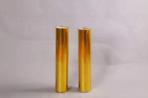 Gold Color EVA Hot Glue Coated Metallized PET Thermal Laminating Film For Twist Tie