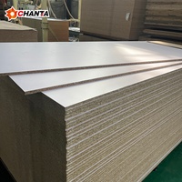 Panneaux de particules en bois E0 sur mesure, stratifiés PVC, 16mm 18mm, blancs, mélaminés, panneaux de particules stratifiés