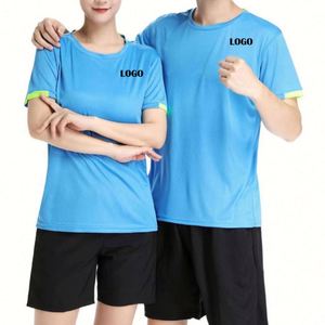 Design New Style Cooling Fabric Round-Neck Shirt Knitted Gym Wear T-Shirt Quick Dry Plain Men T-Shirts - Product Image 2