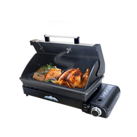 Réchaud portable en acier pour barbecue extérieur, brûleur au gaz naturel, pour camping, pique-nique et fêtes