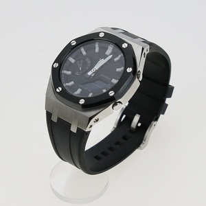 Kit de modification de luxe en acier inoxydable 316L avec bracelet en silicone pour montre G-Shock GA-2100/GA-2110 - Product Image 4