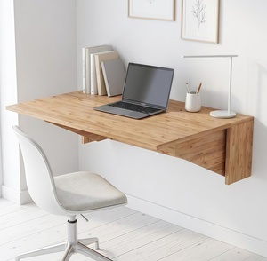Étagères murales pliantes, table portable pour ordinateur, gain de place, pour petites pièces, design de table moderne - Product Image 1