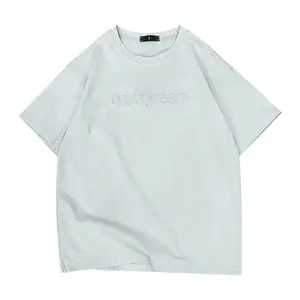 맞춤형 의류 제조 업체 의류 엠보싱 3D 엠보싱 t 셔츠 엠보싱 인쇄 티셔츠 남성용