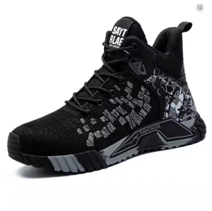 Chaussures de travail à embout d'acier pour hommes, chaussures de sécurité anti-perforation, bottes de travail, chaussures indestructibles, chaussures de sécurité tendance - Product Image 5
