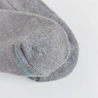 Chaussettes de sport en coton brodées sur mesure pour hommes, avec coussinets doux, rayures et logo animalier