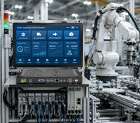 PC industriel à écran tactile capacitif de 10,1 à 27 pouces, montage VESA, écran étanche IP65, système Windows, processeur Intel Core I3/i5/i7