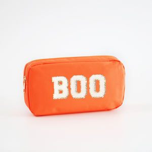 Personalizzato BOO Dolce o Dolcetto Impermeabile in Nylon da viaggio Arancione Cosmetico per il Trucco Buste Caramelle Regalo Buste per Halloween - Product Image 2