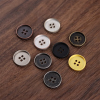 Boutons en alliage de zinc à prix compétitif, boutons à coudre en métal, taille personnalisée, design tendance, bouton classique à quatre trous