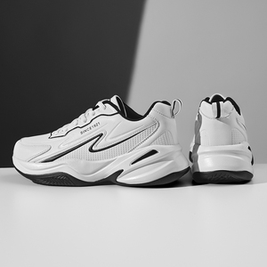 รองเท้าผ้าใบหนังผู้ชายแบบหนาพิเศษ สไตล์ลำลอง เหมาะสำหรับกิจกรรมกลางแจ้งและสตรีทแวร์ ราคา 13 ดอลลาร์สหรัฐฯ 47 ยูโร - Product Image 5