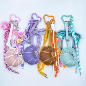 جلد صناعي ملون محشو على شكل كرواسون شكل شريط نايلون شكل خبز دانتيل - Product Image 2