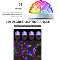 E27 3W Auto rotatif Led ampoule Disco fête noël atmosphère lampe couleur ampoule projecteur