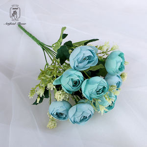 Arrangement de fleurs artificielles en soie de haute qualité DKB, vente en gros, fleurs de rose fuchsia chaudes, fleurs en vrac - Product Image 3