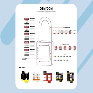 Candado de Seguridad Aislado con Grillete de Acero de 38 mm Elecpopular, Económico, con Llave Igual, Acabado Pulido, Fácil Instalación - Product Image 4