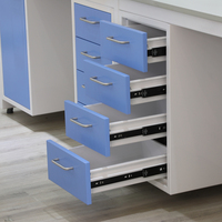 Meubles de laboratoire métalliques pour salles blanches d'hôpitaux et écoles, bancs de travail, tables et chaises de laboratoire, conception multifonction personnalisée