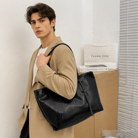 Sac à bandoulière de luxe grande capacité, couleur unie simple, fermeture éclair, doublure en polyester, nouvelle collection 2026, polyvalent et tendance pour femme