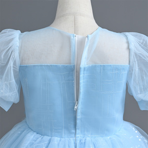 Robe de soirée longue rose de haute qualité pour filles, brodée, style princesse, idéale pour les mariages et les fêtes - Product Image 4