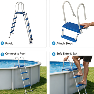 <span class=keywords><strong>Escalier</strong></span> multi-étages avec marches amovibles, adapté aux piscines <span class=keywords><strong>hors</strong></span> <span class=keywords><strong>sol</strong></span> - Product Image 5