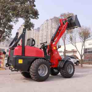 Cargadora de Ruedas 4x4 con Motor Diésel Kubota de Alta Calidad, Minicargadora de 0.6 Toneladas con Cucharón de 0.8m y Alto Momento de Carga - Product Image 6