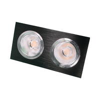 Spot encastré LED moderne IP33 7W COB anti-éblouissement CRI 90 en aluminium pour éclairage de projets hôteliers