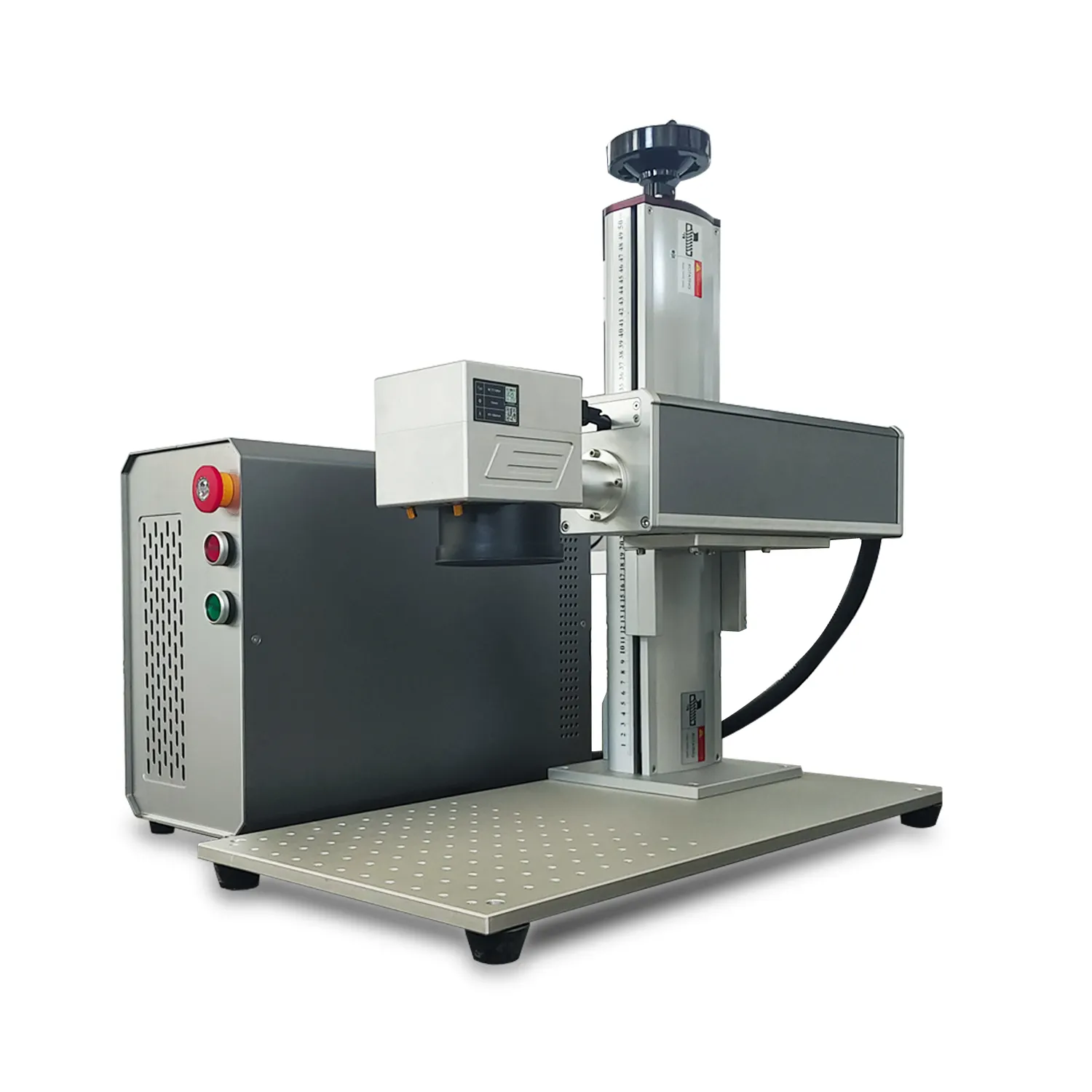 Oprichter Hoge Precisie Reclame Industrie Fiber Laser Markering Machine Mini Split Fiber Laser Metaal Markering Graveermachine