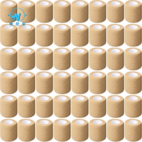 Bande de contention élastique cohésive hypoallergénique auto-adhésive Yimmer, fournie par l'usine OEM, pour le sport, la physiothérapie et la protection articulaire, certifiée CE