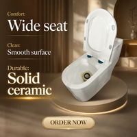 WC monobloc moderne à double chasse, allongé, en céramique, à chasse directe, à poser au sol, avec couvercle en PP et cuvette de toilette