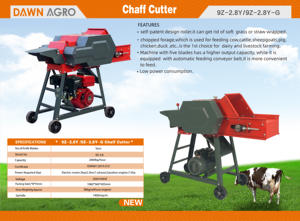 Machine à couper la paille avec moteur 220V, bande transporteuse pour hacher et broyer les aliments pour volailles et bétail, processeur d'aliments <span class=keywords><strong>DAWN</strong></span> AGRO - Product Image 2