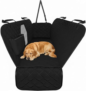 Funda ajustable para asiento trasero de coche para mascotas, impermeable, protector de hamaca para perros con cubierta de seguridad resistente para asiento trasero de coche. - Product Image 1