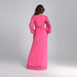 <span class=keywords><strong>Ashura</strong></span> 2023 femmes modeste silhouette droite Abaya dernière robe de Style marocain de Dubaï nouvelles tendances pour les femmes musulmanes - Product Image 4
