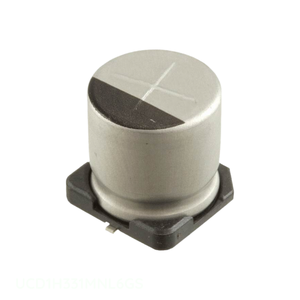ตัวเก็บประจุ UCD1H331MNL6GS แบบยึดพื้นผิว330 uF 20% 50V SMD 330 uF ของแท้ - Product Image 1