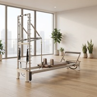 Nouveau style, prix usine, machine de Pilates Reformer en aluminium à rail complet, demi-tourne pour équipement de yoga et de fitness, appareil de physiothérapie