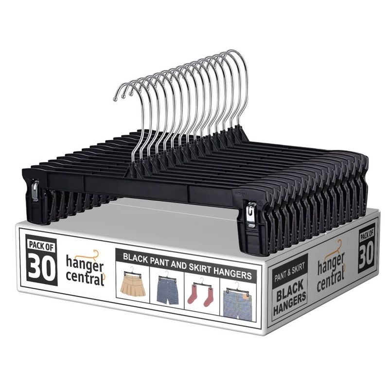 Metal Pant Hangers with Clips Stainless