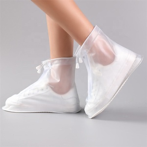 Copriscarpe trasparente impermeabile pieghevole copriscarpe copri protezione trasparente - Product Image 1