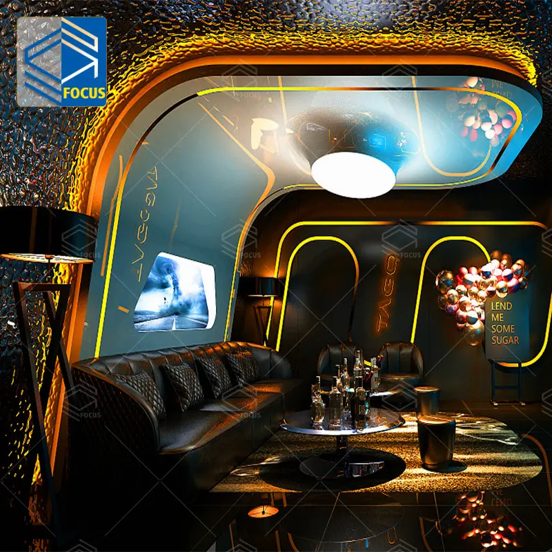 LED Bar Counter Wine Cell Table Night Club Furniture per Bar bancone Bar in plastica dimensioni personalizzate