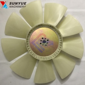 ใบพัดลมระบายความร้อนเครื่องยนต์ 6BT 6BT5.9 สำหรับอะไหล่รถขุดฮุนได <span class=keywords><strong>R220</strong></span>-<span class=keywords><strong>5</strong></span> - Product Image 1