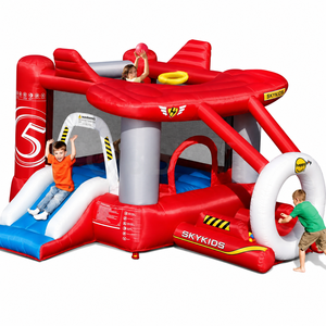 Château gonflable avion, thème pilote pour anniversaire d'enfants - Product Image 3