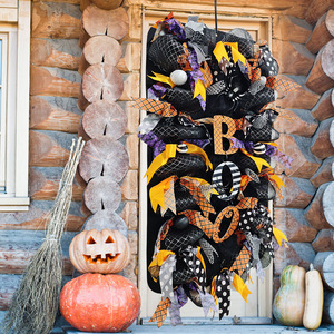 Guirnalda de Halloween para colgar en la puerta, decoración de tela extra grande de 79x42 cm - Product Image 4