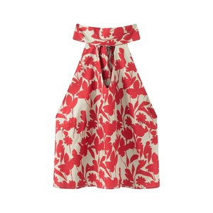 Ensemble haut dos nu et jupe longue à volants imprimé sur mesure pour femme, <span class=keywords><strong>tenue</strong></span> de vacances deux pièces, fabrication OEM par une usine de vêtements chinoise, ensembles 2 pièces - Product Image 3