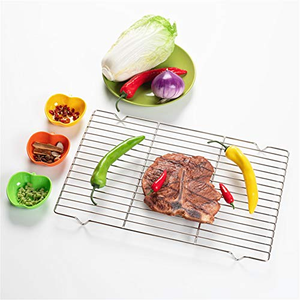 Premium Black Dishwasher Safe Eco-Friendly Rectangle Shape Carbon Steel Cake Cooling <b>Rack</b> with Mesh for <b>Baking</b> - Product Image 5