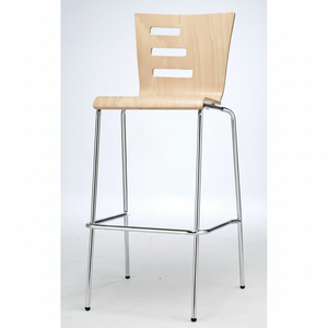 Modern Round Plywood Gold Bar Stool Commercial Factory Direct for Kitchen Hotel Dining Living Room School Bedroom Use - Product Image 1