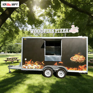 Remolque de Comida Móvil de Fibra de Vidrio para Dulces y Snacks, 4m de Largo, Servicio de Catering Comercial al Aire Libre con Ventana - Product Image 4