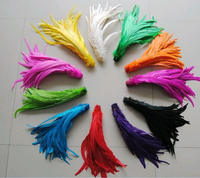 Plumes de queue de coq teintées et naturelles de qualité supérieure, 25-45 cm, pour centre de table DIY, décorations de mariage, fête, carnaval