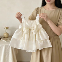 Robe d'été personnalisée pour bébés filles, style barboteuse sans manches, couleur champagne, avec couche extérieure en tulle scintillant en fibre de polyester