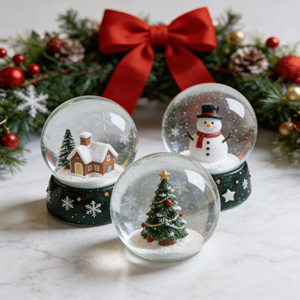 Globo di Neve in <span class=keywords><strong>Resina</strong></span> con Cabina Invernale e Pino Dipinti a Mano, Decorazione Festiva per <span class=keywords><strong>la</strong></span> Casa - Product Image 3