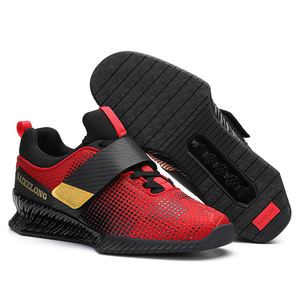 Chaussures de lutte sur mesure, fabricants de bottes de boxe professionnelles pour hommes, chaussures de musculation rouges pour hommes - Product Image 3