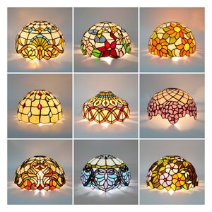 <span class=keywords><strong>Paralume</strong></span> Tiffany da 12 pollici accessori di ricambio in stile retrò <span class=keywords><strong>paralume</strong></span> in vetro colorato per lampada da pavimento - Product Image 4