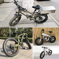 Kit de Conversión de Motor para Bicicleta Eléctrica, 48V 1000w 1500w, para Bicicletas de 20'', 24'', 26'' x 4.0 Pulgadas, Neumáticos Anchos