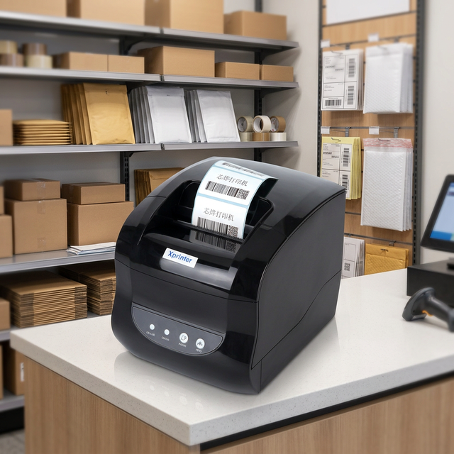 Xprinter 3inch Thermal Barcode Label Printer XP-365B Two-in-One USB/ in Stock
