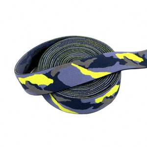 China Manufacturer Shiny Edge Band Customized Camouflage Jacquard Shoulder Tape Printed <b>Elastic</b> for Clothing - Product Image 2